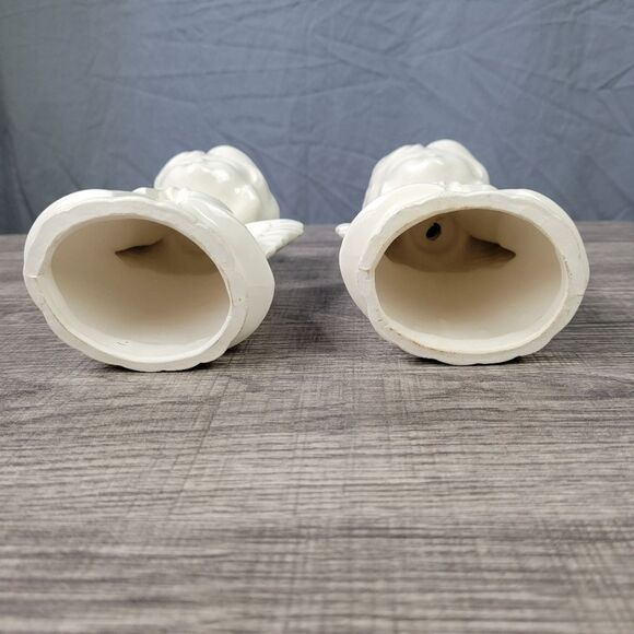 Ceramic‎ Ivory Worship Angel Set - Picture 6 of 11